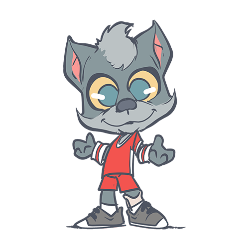 mascotte petit loup