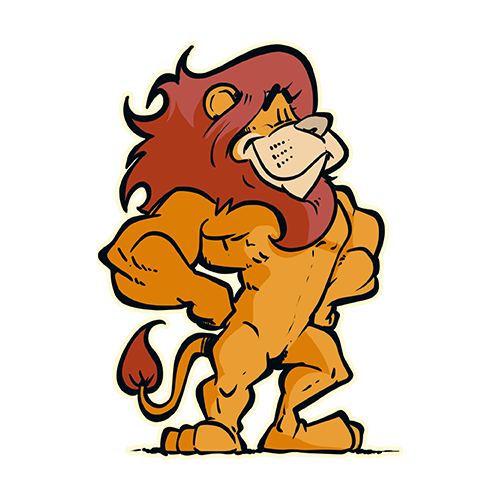 mascotte lion